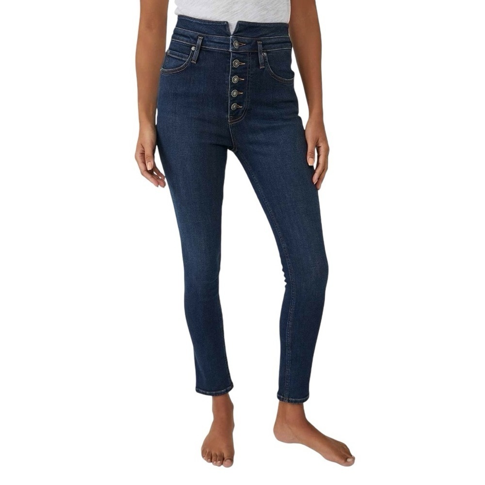 Free People We the Free Dark Denim Skyline Skinny Jean Women's‎ 30
